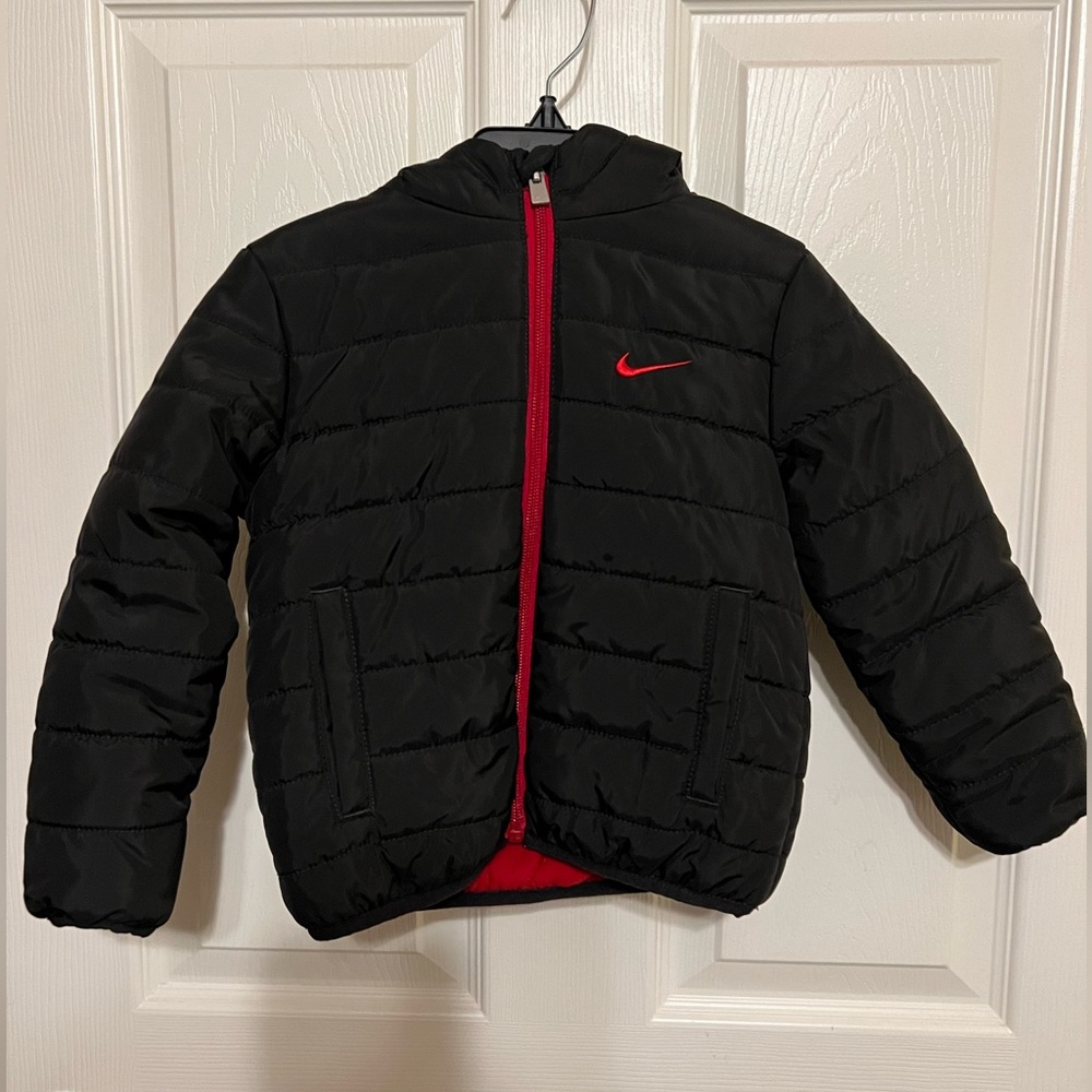 Infant Nike Black Puffer Jacket with Hood